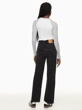Levi's Ribcage Straight Ankle Jean Black Size 27